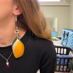 Green Bay Packer Earrings